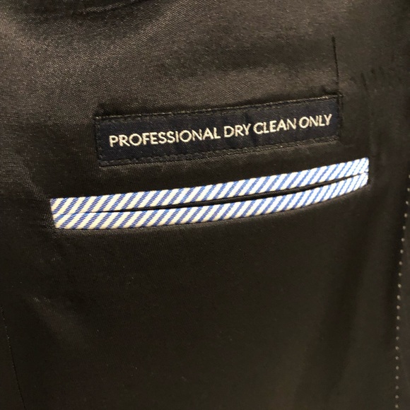 Tommy Hilfiger Mens Blazer Navy pin striped coat - Picture 5 of 8